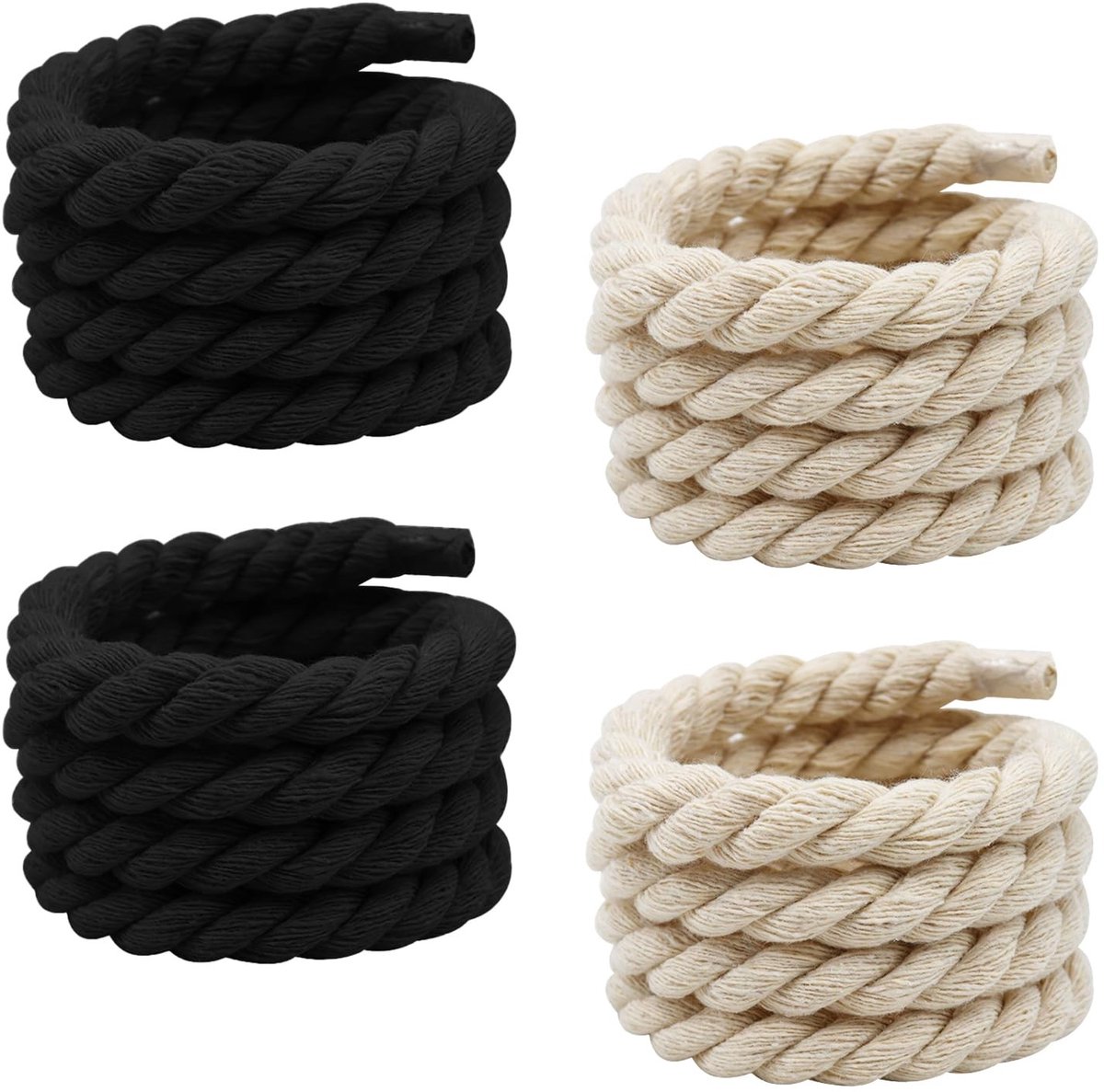 Solidchoice - 2 Pairs Dikke Veters voor Sportschoenen, 160 cm, Beige
