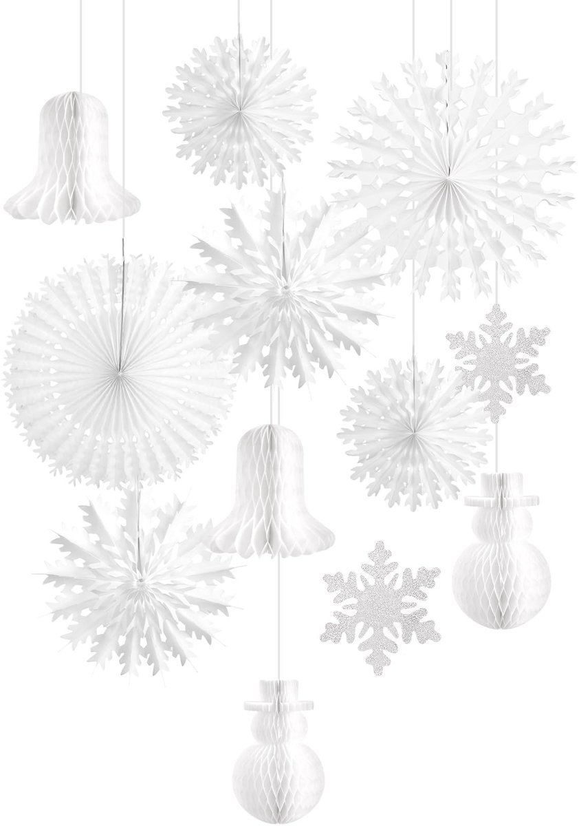Solidchoice - Decoratieve IJsvormige Fan voor Feestdecoratie