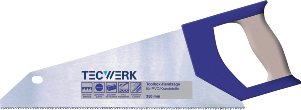 Handsäge Blad-L.350mm 12 fijne Speciale Vertanding TECWERK