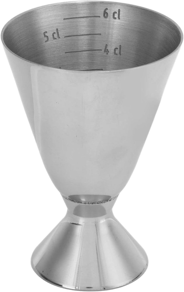 Cocktailjigger - Zilver - 4 x 8,5 x 5,8 cm - Roestvrijstalen Maatbeker voor Bartending