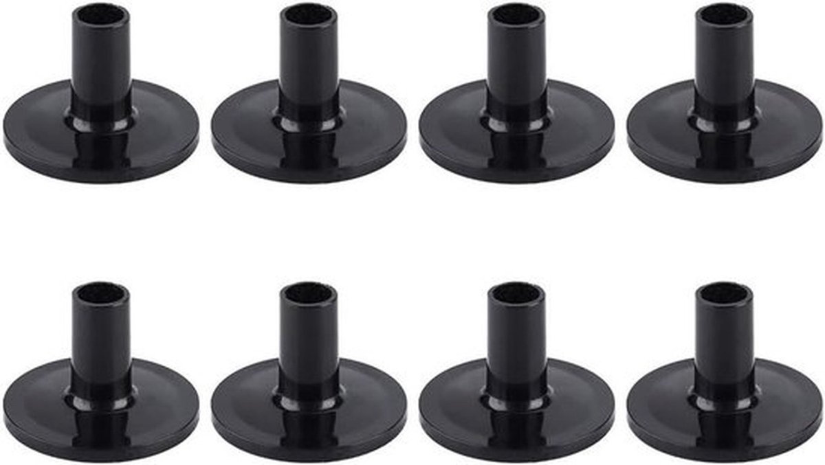 Cymbal sleeves Zwart - 8 stuks kunststof beschermhoezen voor bekkens, muziekinstrument-accessoire, geluidsverbetering