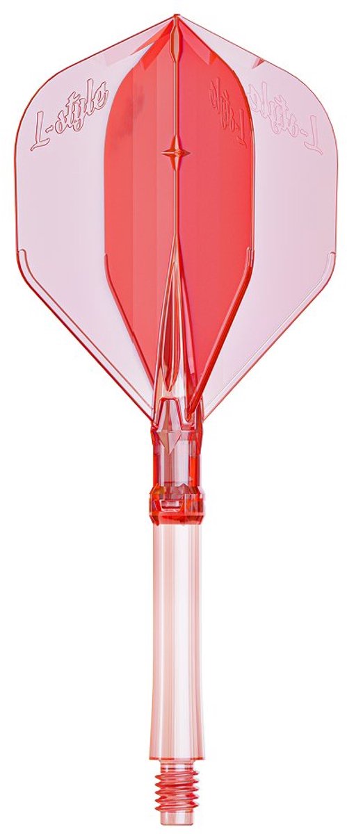 L-Style L-System L1 Clear Red - Dart Flights van L-Style — afbeelding 2