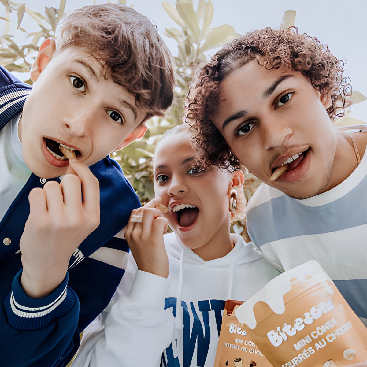 Bitecone mini hoorntjes met vulling van hazelnoot en melkchocolade, 100 g
