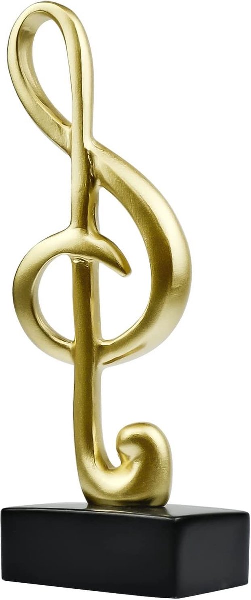 Solidchoice - Muzikale Noten Beeldhouwwerk, Gouden Ornament voor Tafeldecoratie