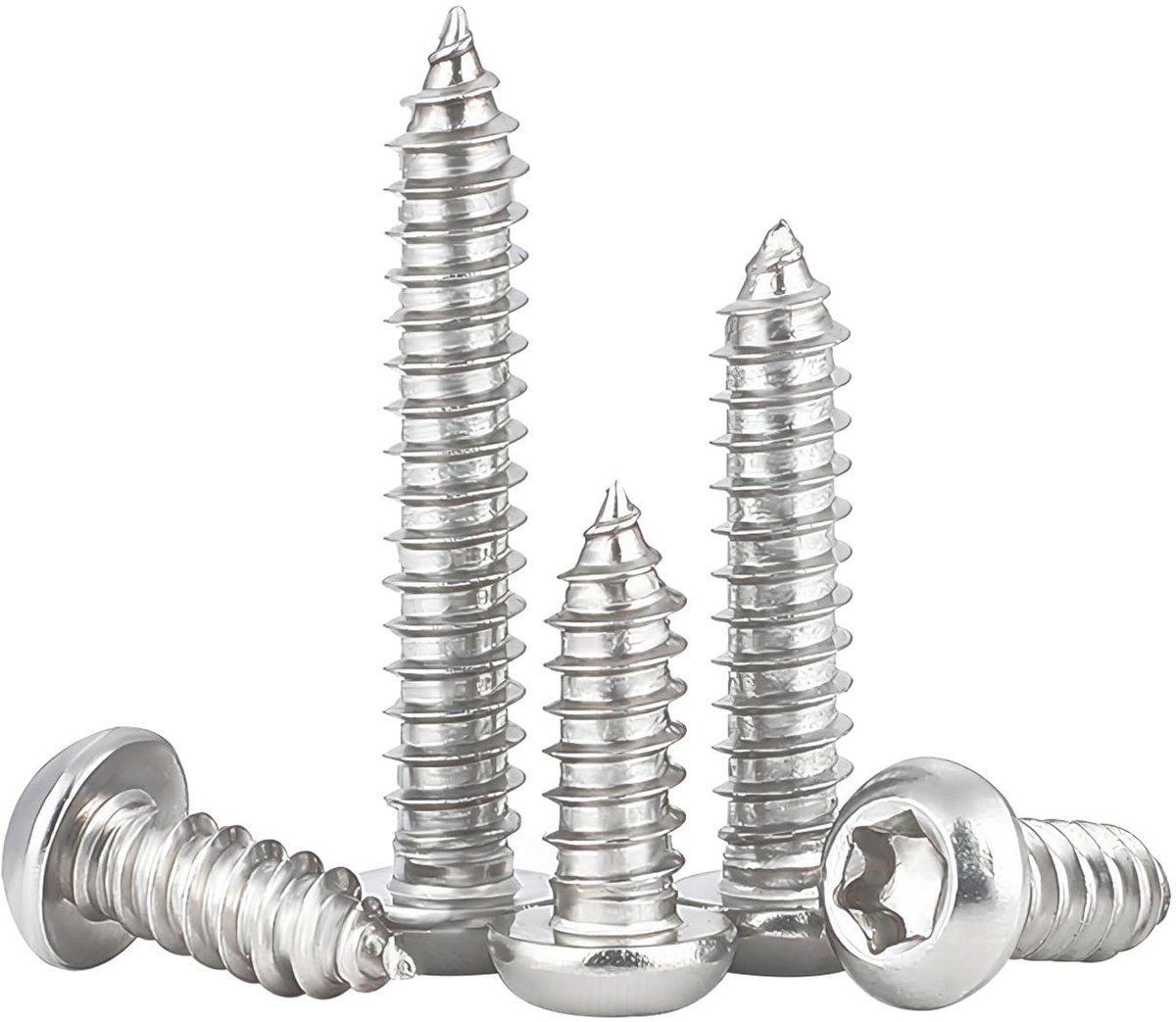 Solidchoice - 50 Stuks M3 x 14 mm Zelftappende Schroeven van Roestvrij Staal