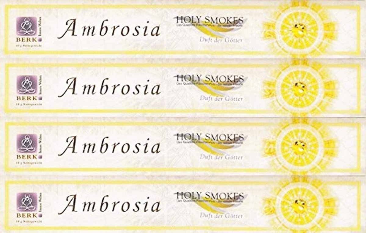 Solidchoice - Ambrosia Wierookstokjes, 4 verpakkingen voor Ontspanning