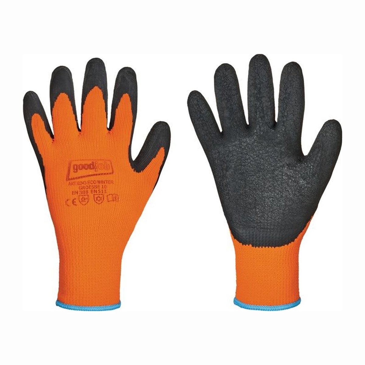 GOODJOB Kälteschutzhandschoen Eco Winter zwart/oranje maat 11 - 0234-11H