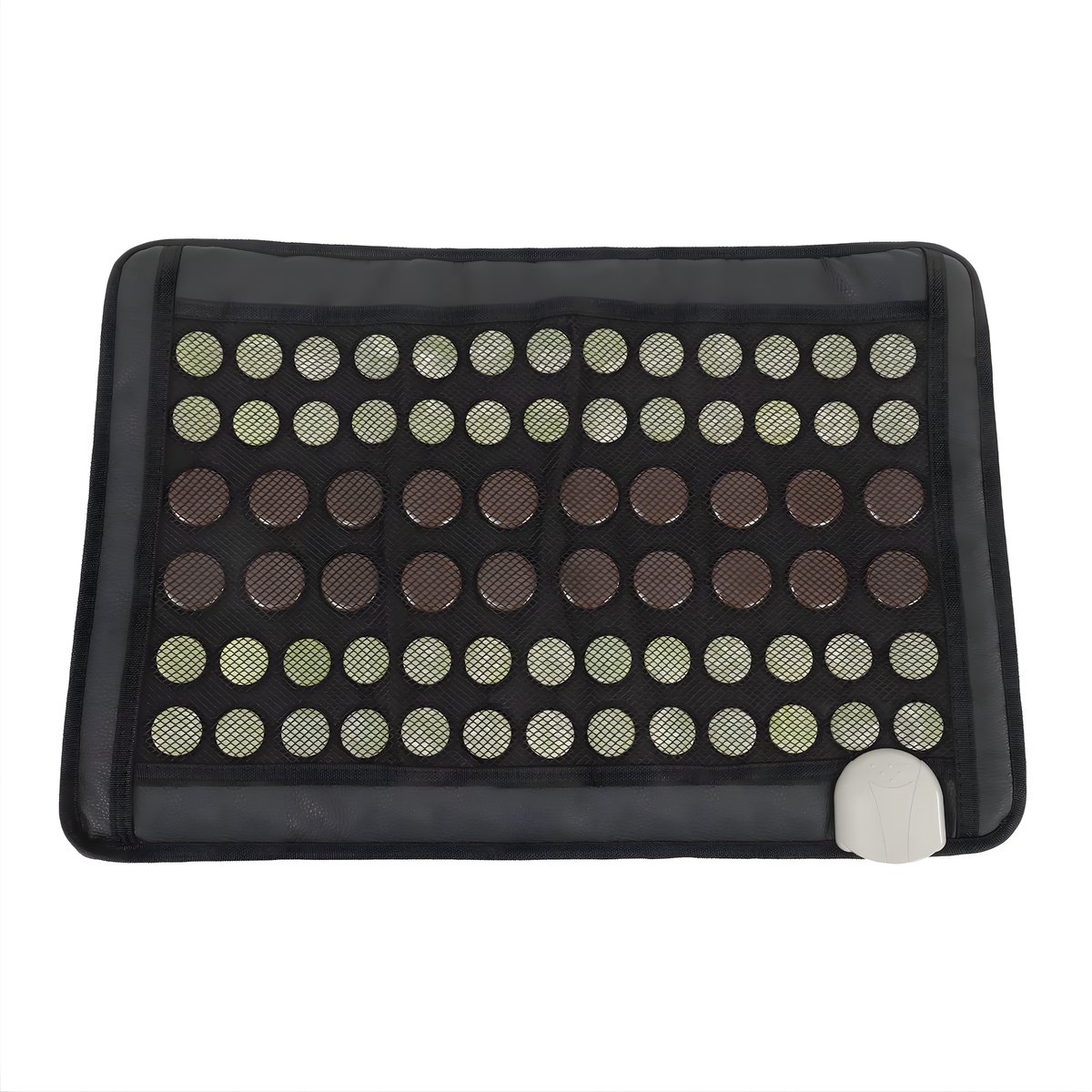 Jade Verwarmingskussen 60 × 41 cm – Voor rugpijnverlichting, yoga en massage – Infrarood 220V warmtemat – Kleur: black