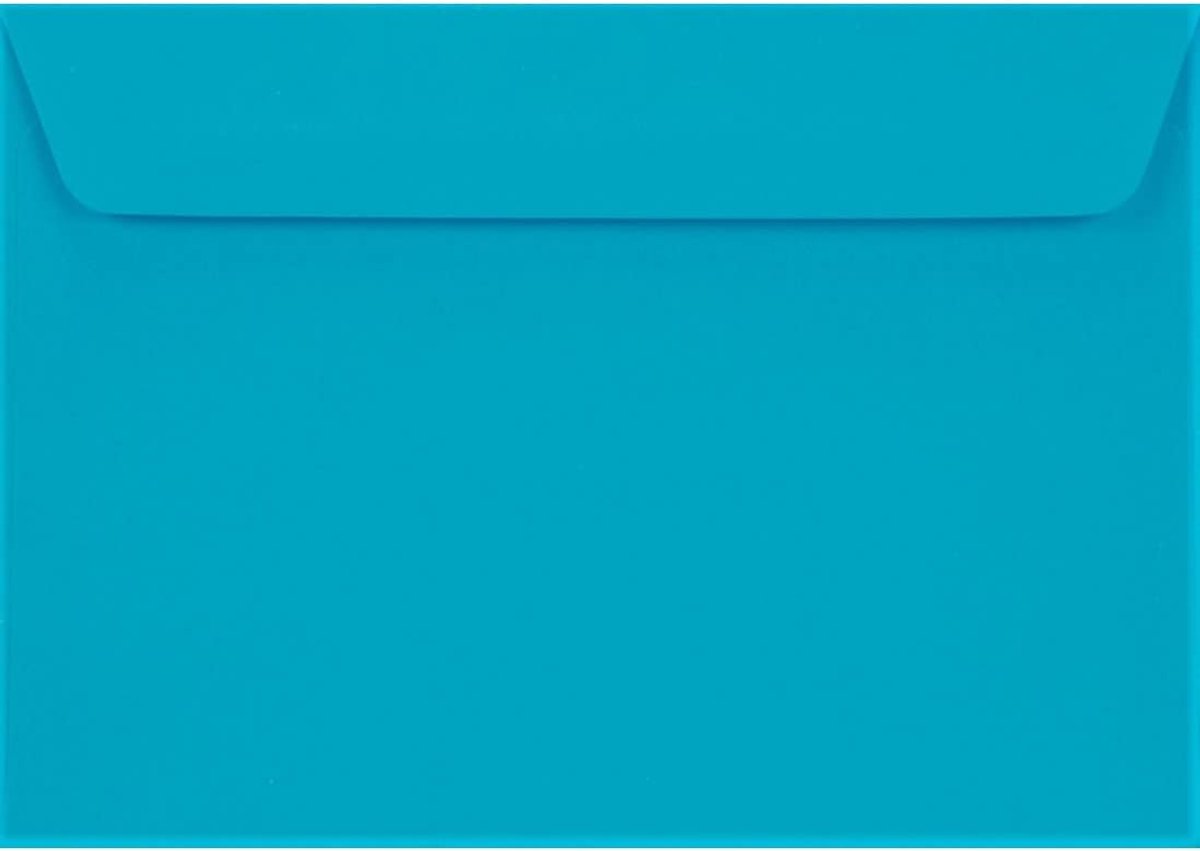 Netuno 25 Envelopes Design Blue C6 114x162mm 120g Pressure Sensitive Colored High Quality for Wedding Birthday - ShopVlot