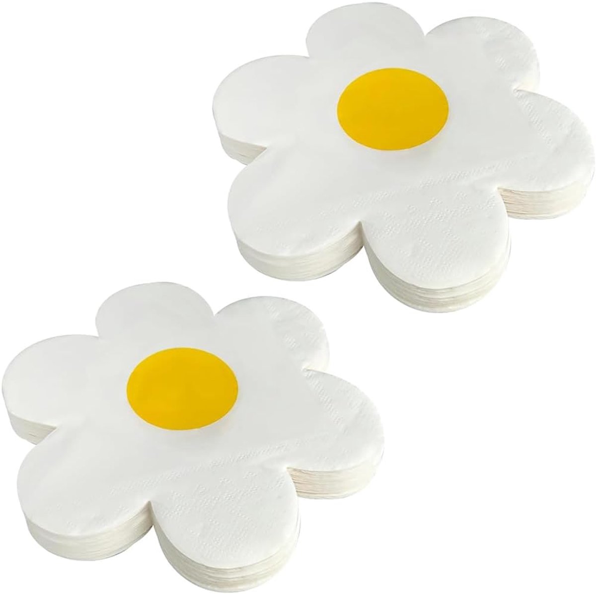 40 stuks servetten bloemen madeliefjes decoratie zomer party tafeldecoratie - ShopVlot