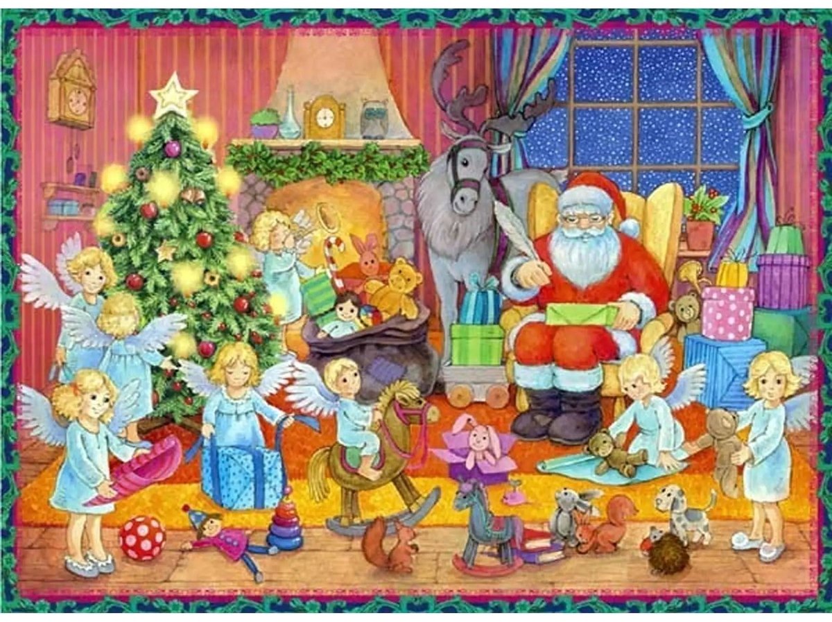 A4 Adventskalender Kerst Voorbereiding