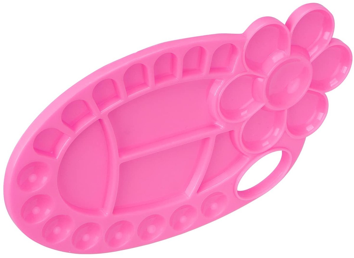 Solidchoice - Kunststof Verfbakpaletten voor Eenvoudig Schilderen - Roze