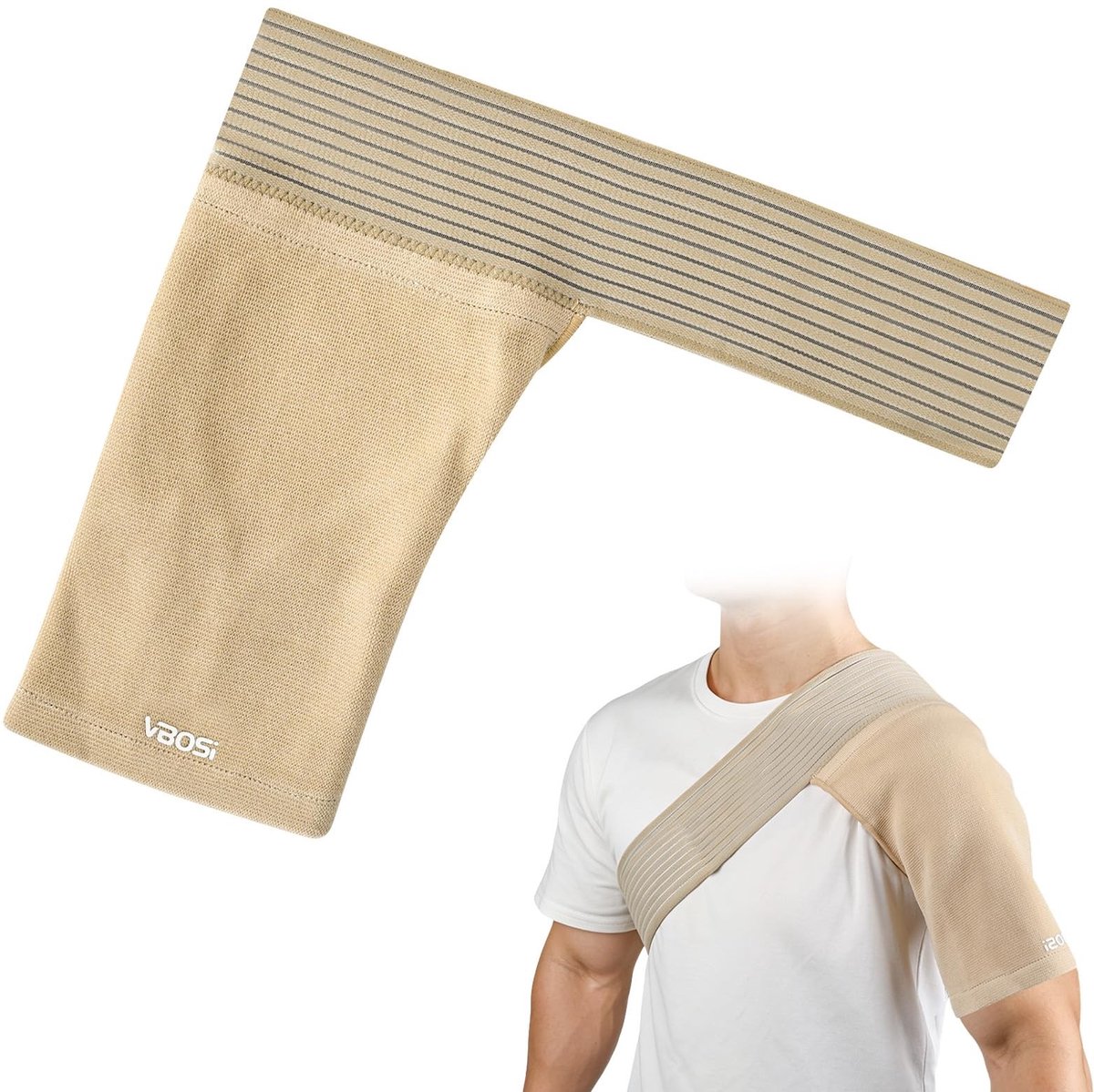 Solidchoice - Verstelbare Schouderbrace voor Heren en Dames, Ademend en Comfortabel