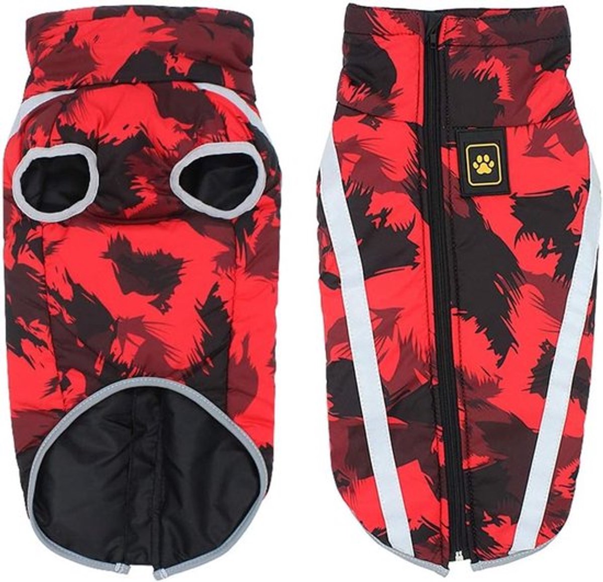 Warme Hondenjas voor Kleine en Middelgrote Honden - Wintertrui met Riemopening en Sneeuwpak-outfit voor Huisdieren