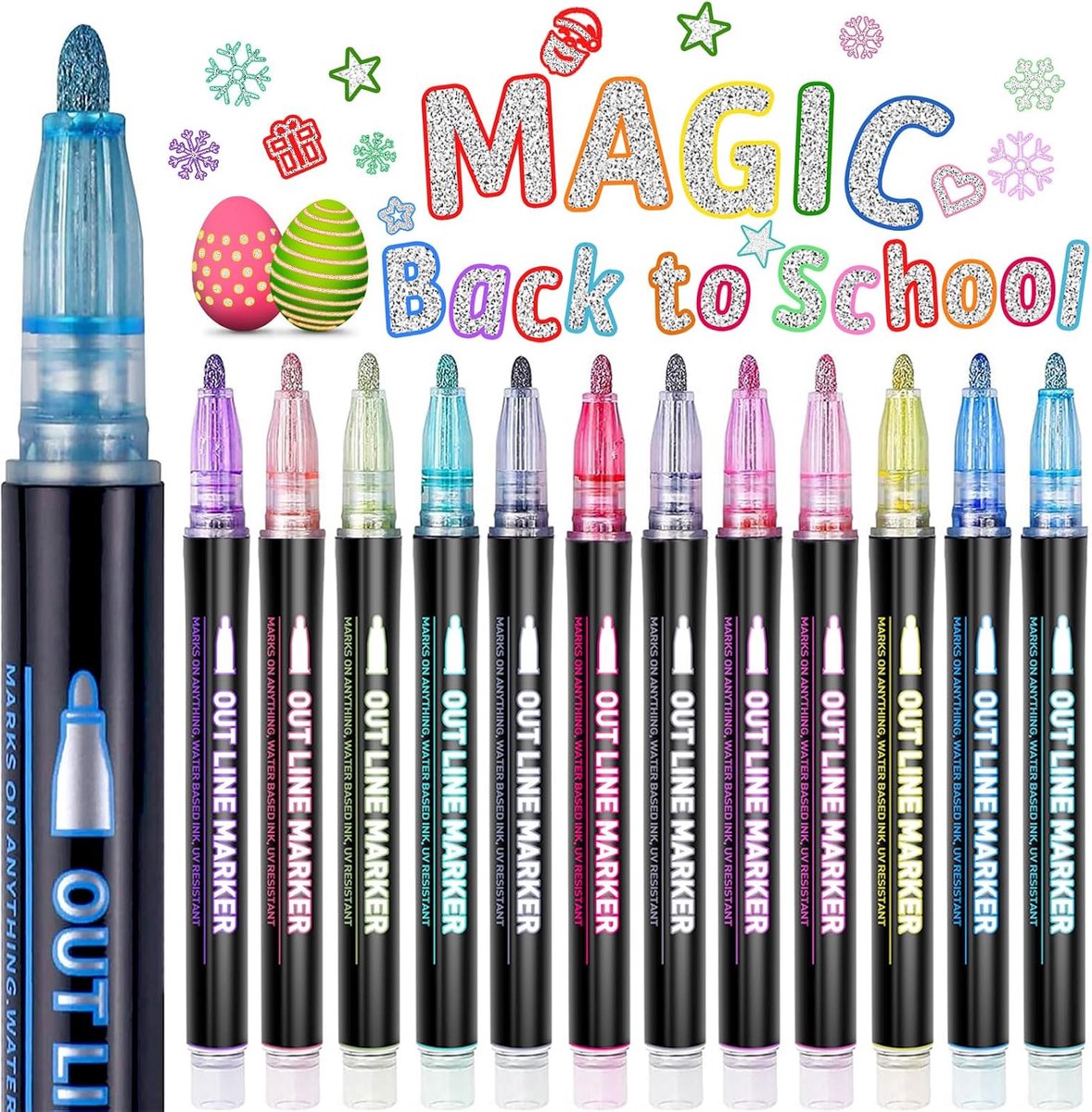 Lenski Cadeaus voor meisjes, cadeaus voor 4-13 jaar, glitterstiften, magische stiften, adventskalender 2025, meisjes - ShopVlot