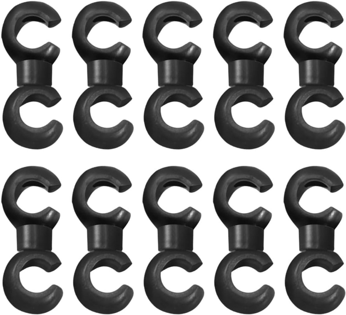 10 stuks fietskabelsluitingen, draaibare S-haakclips voor remkabel, fiets, racefiets - ShopVlot