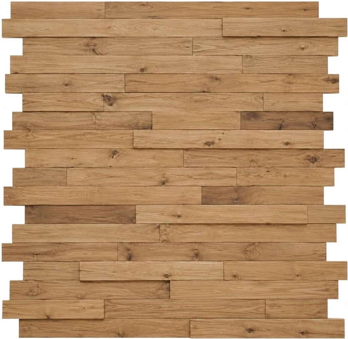Wooden Wall Cladding Oak Wood, 0.8 M2 per box, Wooden wall panels, Barnwood wall cladding, 3D panels wood, Wall - ShopVlot