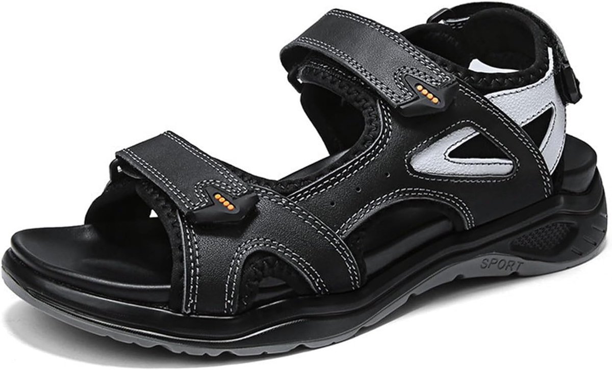 Men's Open Toe Sandals Waterproof Sporty Casual Beach Shoes Summer Hiking Non-Slip Sandals Arch Support Sandals - ShopVlot