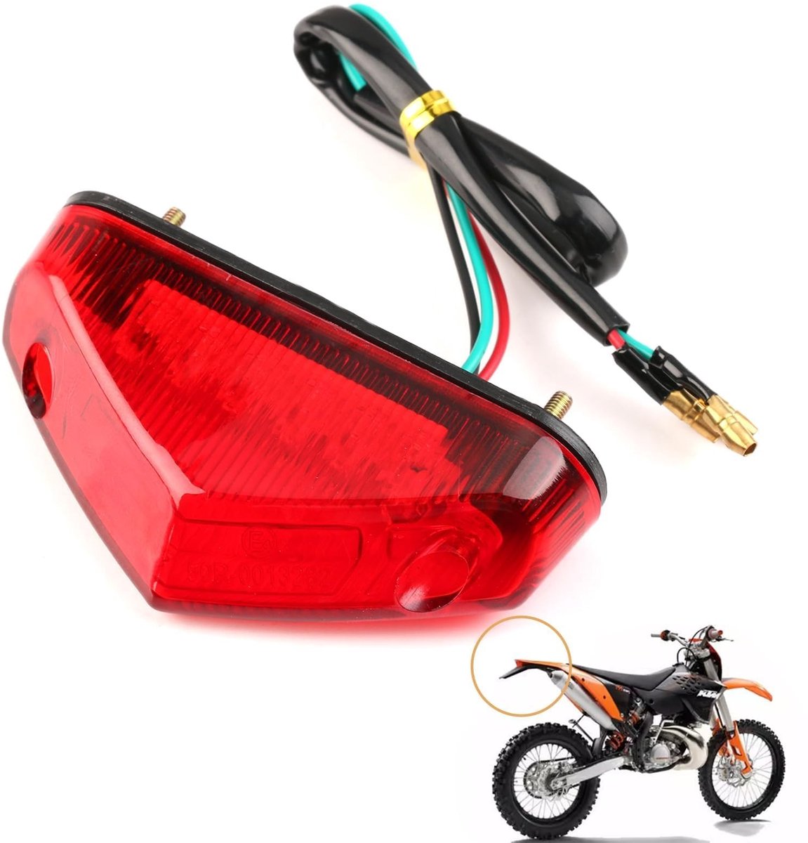 Solidchoice - Hoogwaardig Achterlicht voor Motorfiets met 9 LEDs