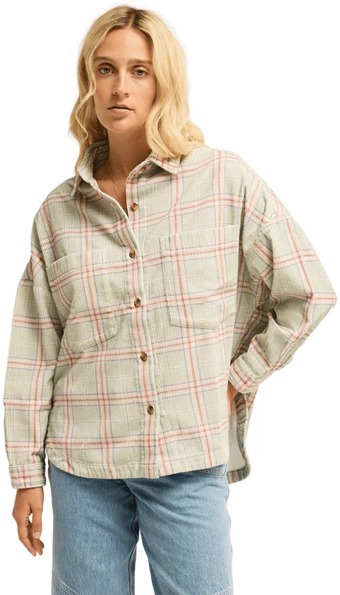 Billabong Stoked On You Overhemd Met Lange Mouwen M Vrouw Groen