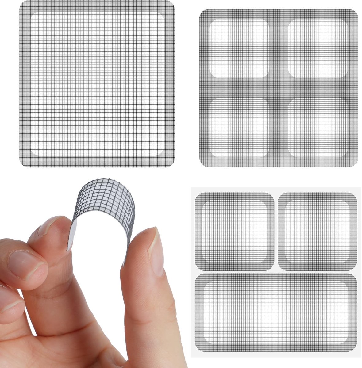 Solidchoice - 36 Stuks Vliegengaas Reparatieset voor Raam en Deur