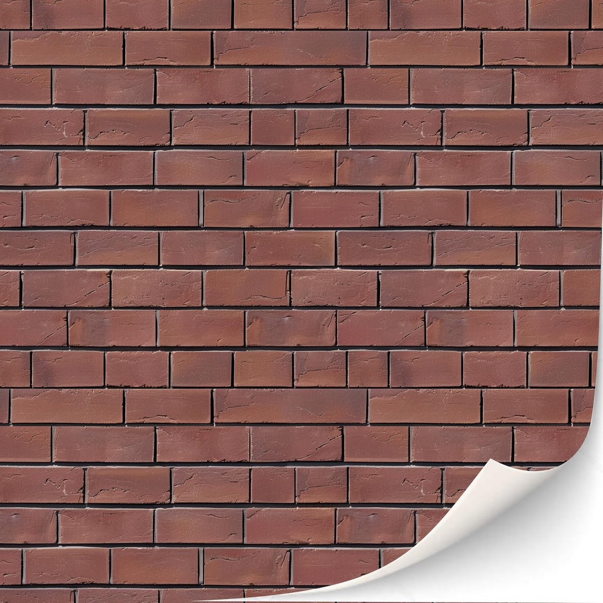 Solidchoice - Zelfklevende Baksteenmuur Wandbekleding voor Poppenhuizen