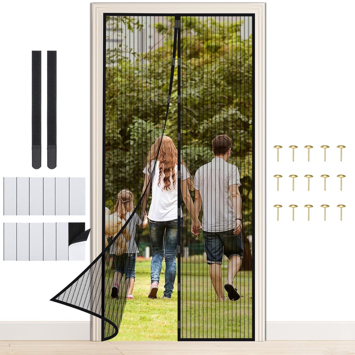 Solidchoice - Magnetisch Vliegenraam voor Deuren 100 x 210 cm