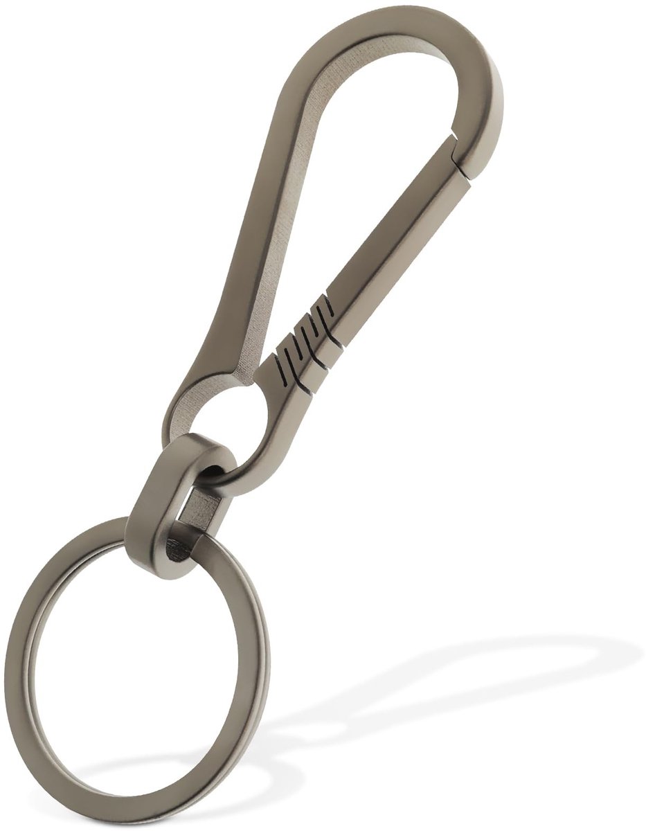 Solidchoice - Titanium Carabiner Sleutelhanger Clip voor EDC