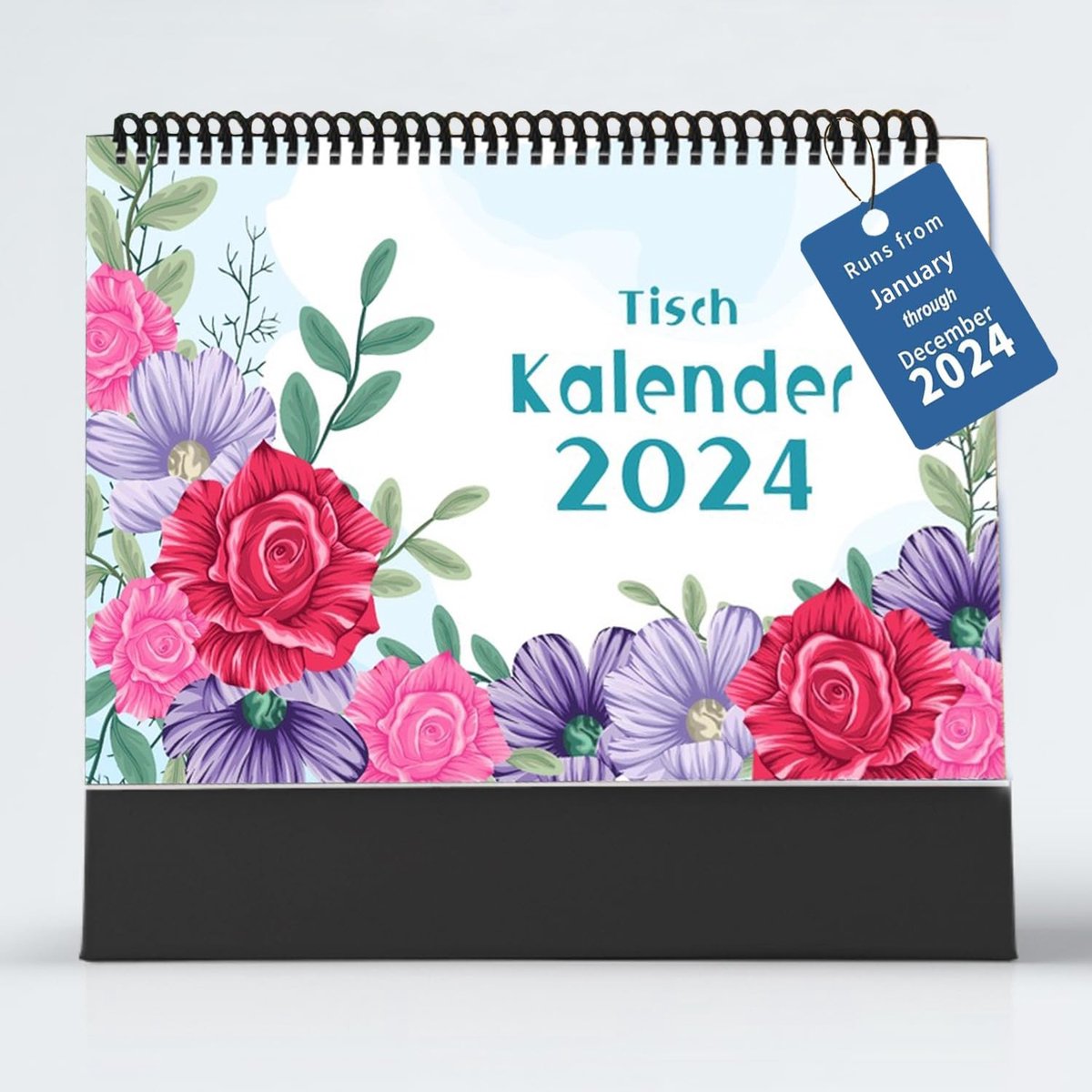 Solidchoice - Maandelijkse Tafelkalender 2024 met Feestdagen