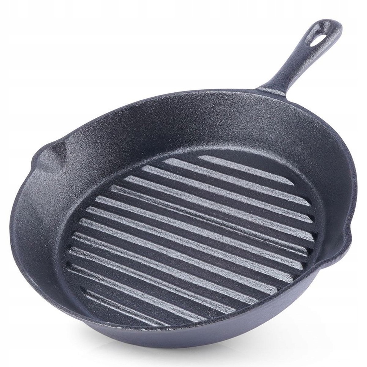 Gietijzeren Grillpan 24 cm - Geschikt voor Inductie & Oven