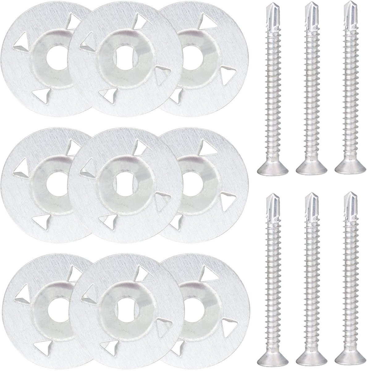 Solidchoice - Set van 200 Sluitringen voor Bevestiging, 28 mm