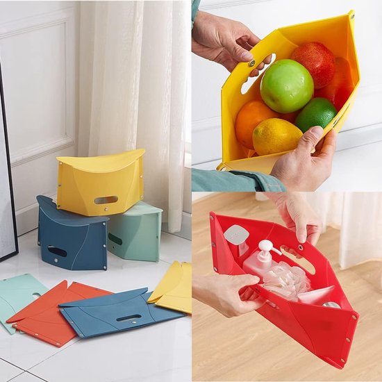 Opvouwbare Kampeerkruk - Lichtgewicht Inklapbare Stoel - voor Reizen, BBQ, Picknick, Outdoor - Blauw - 1 Stuk — afbeelding 3