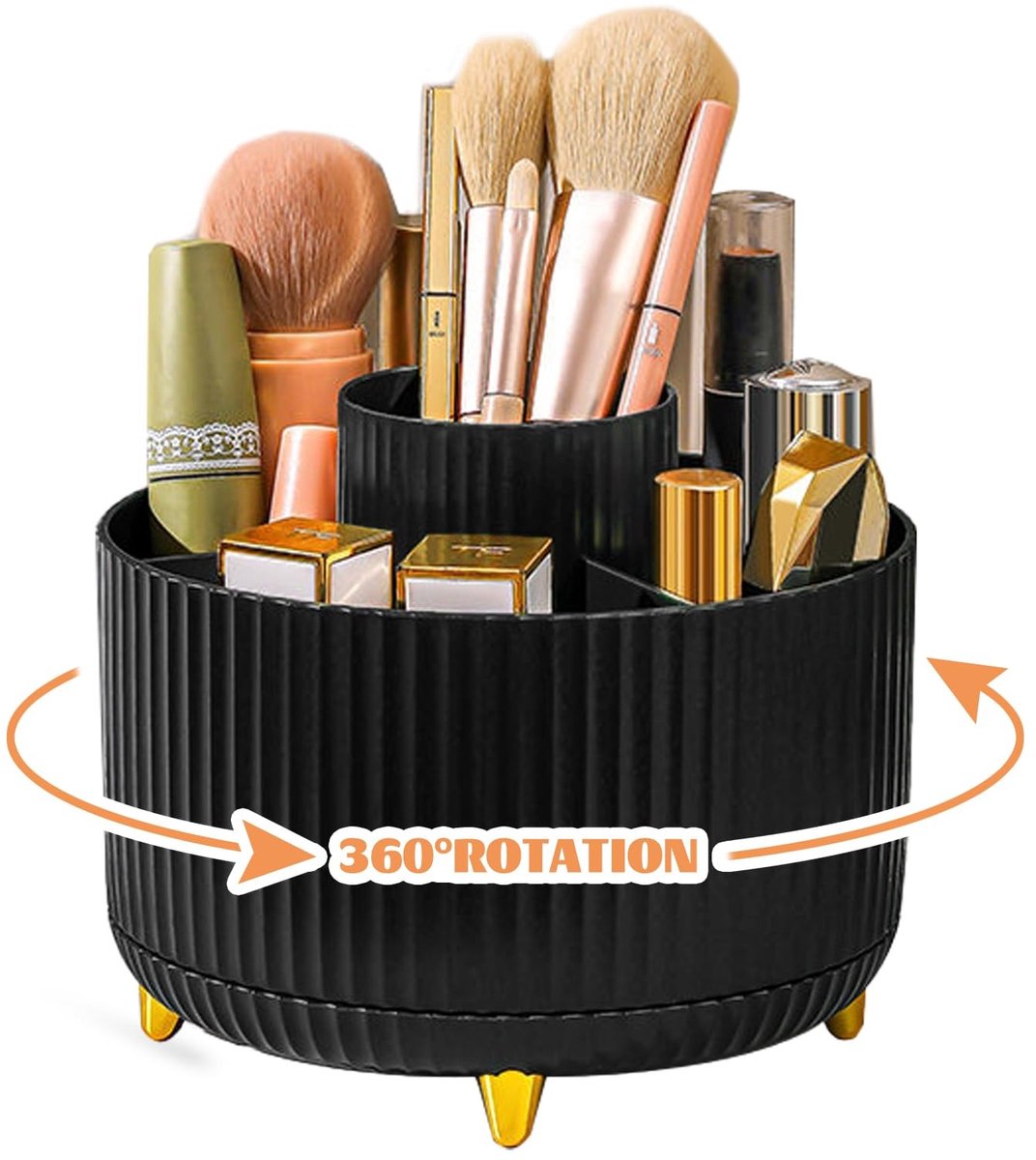 Solidchoice - 360° Rotating Makeup Organizer - 5 Compartimenten voor Cosmetica