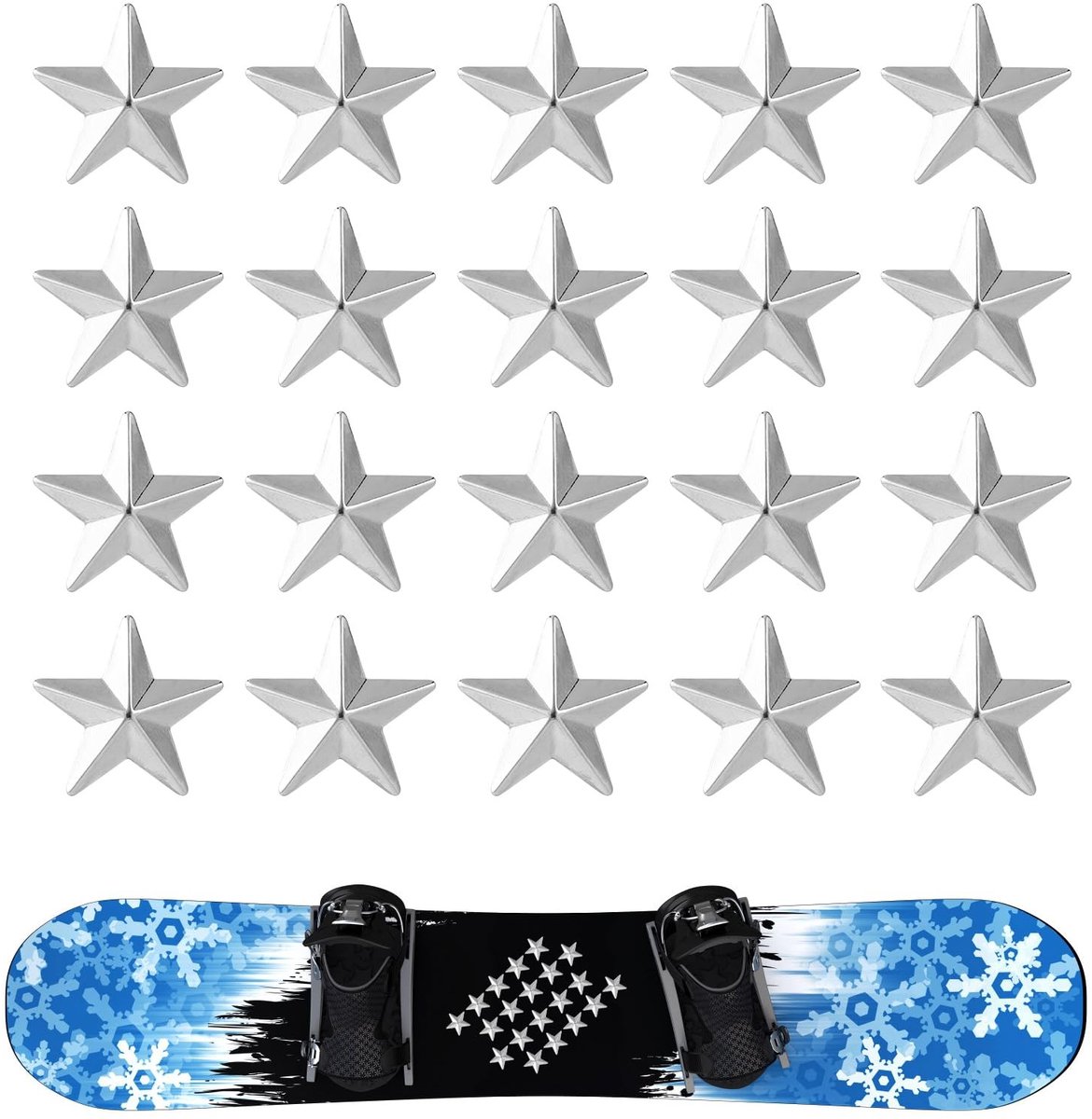 Solidchoice - Snowboard Stomp Pads voor Extra Grip, Zilver
