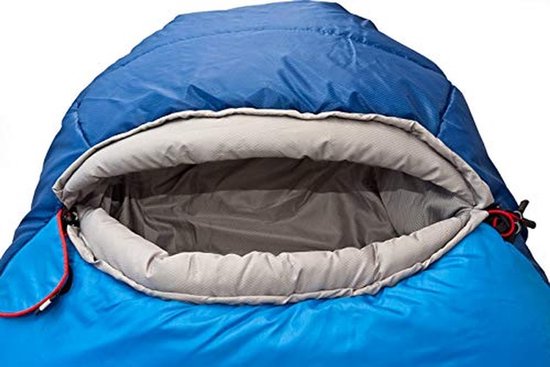 Mummie Slaapzak - Kampeerzak Outdoor - Kamperen en Hiken - 3-Seizoenen Gebruik - 180x80x55 cm - Blauw — afbeelding 4