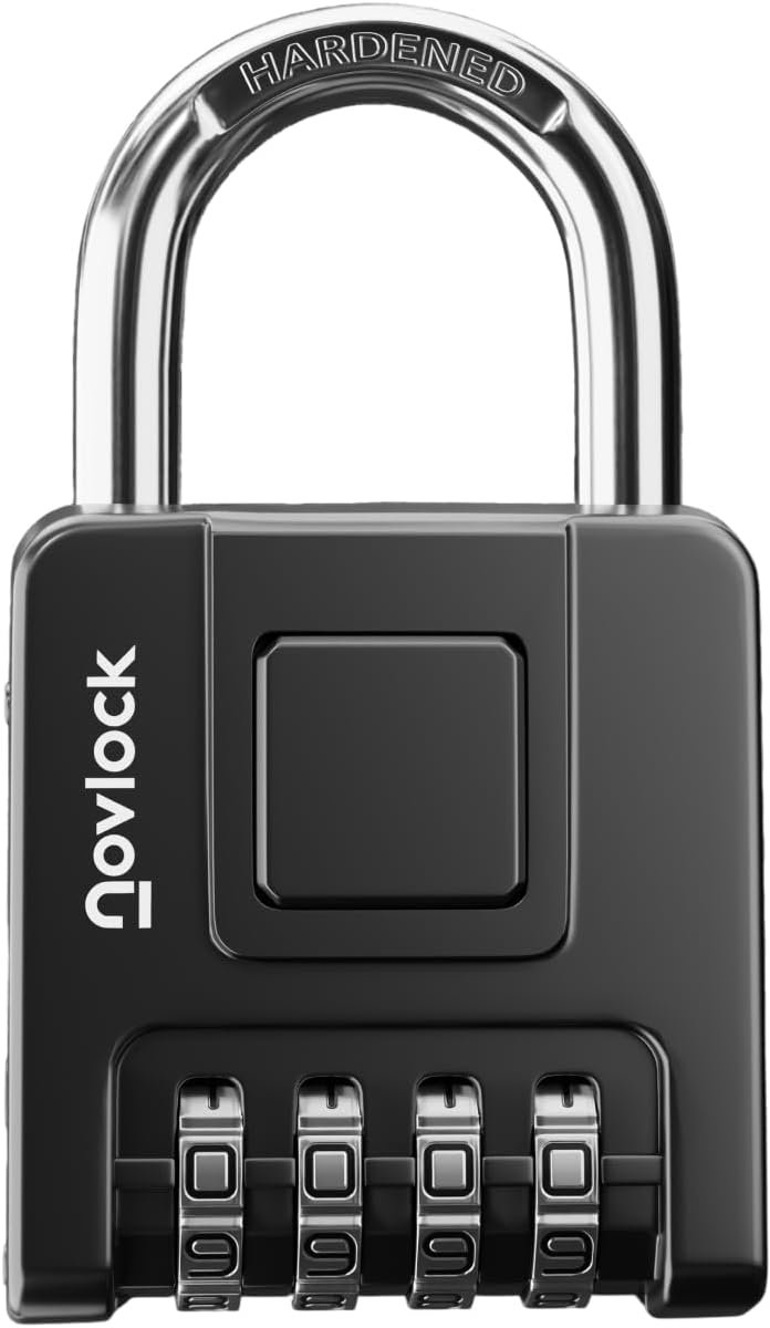 Hangslot met 4-cijferige code - Weerbestendig & Sterk - Voor lockers en opslag - 5 jaar garantie - SnelShoppen
