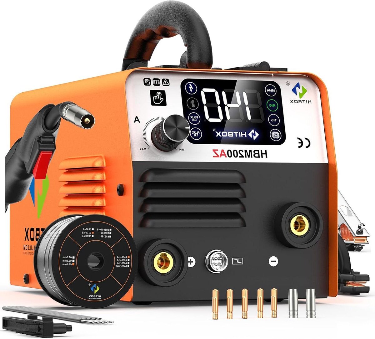 MIG Lasser - Lasapparaat Inverter - Metaal Bewerken - 4-in-1 Functie - 140A - Grijs