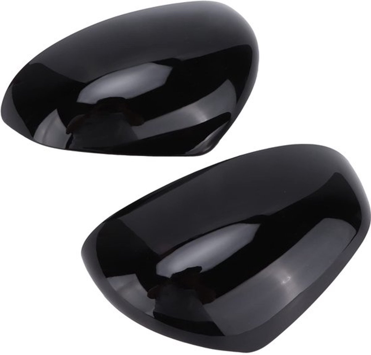 Vervangende Achteruitkijkspiegel Covers - Smart Fortwo/Forfour 453 2015-2021 - UV-Bescherming en Eenvoudige Installatie (Glanzend Zwart)