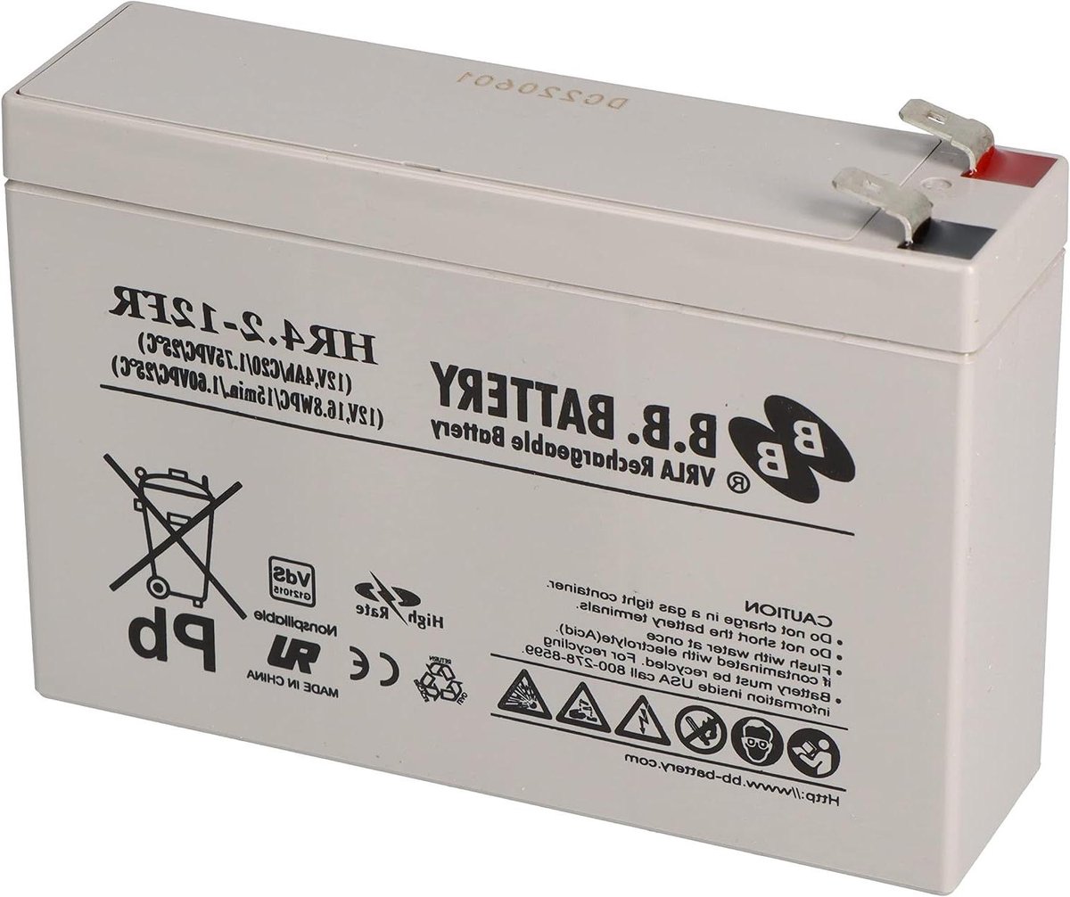 Loodaccu AGM - Oplaadbare Batterij - Noodverlichting - Vlamvertragende Behuizing - 140x39x100 mm - Zwart