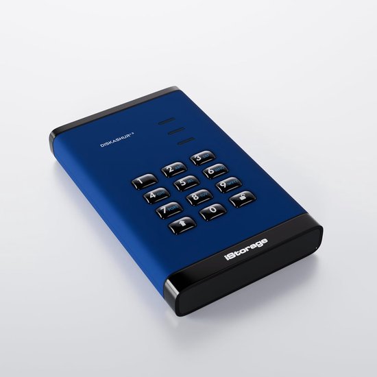 Externe Harde Schijf - Draagbare Opslag - Gegevens Beveiligen - Hardware Versleuteling - 500GB - Blauw — afbeelding 2