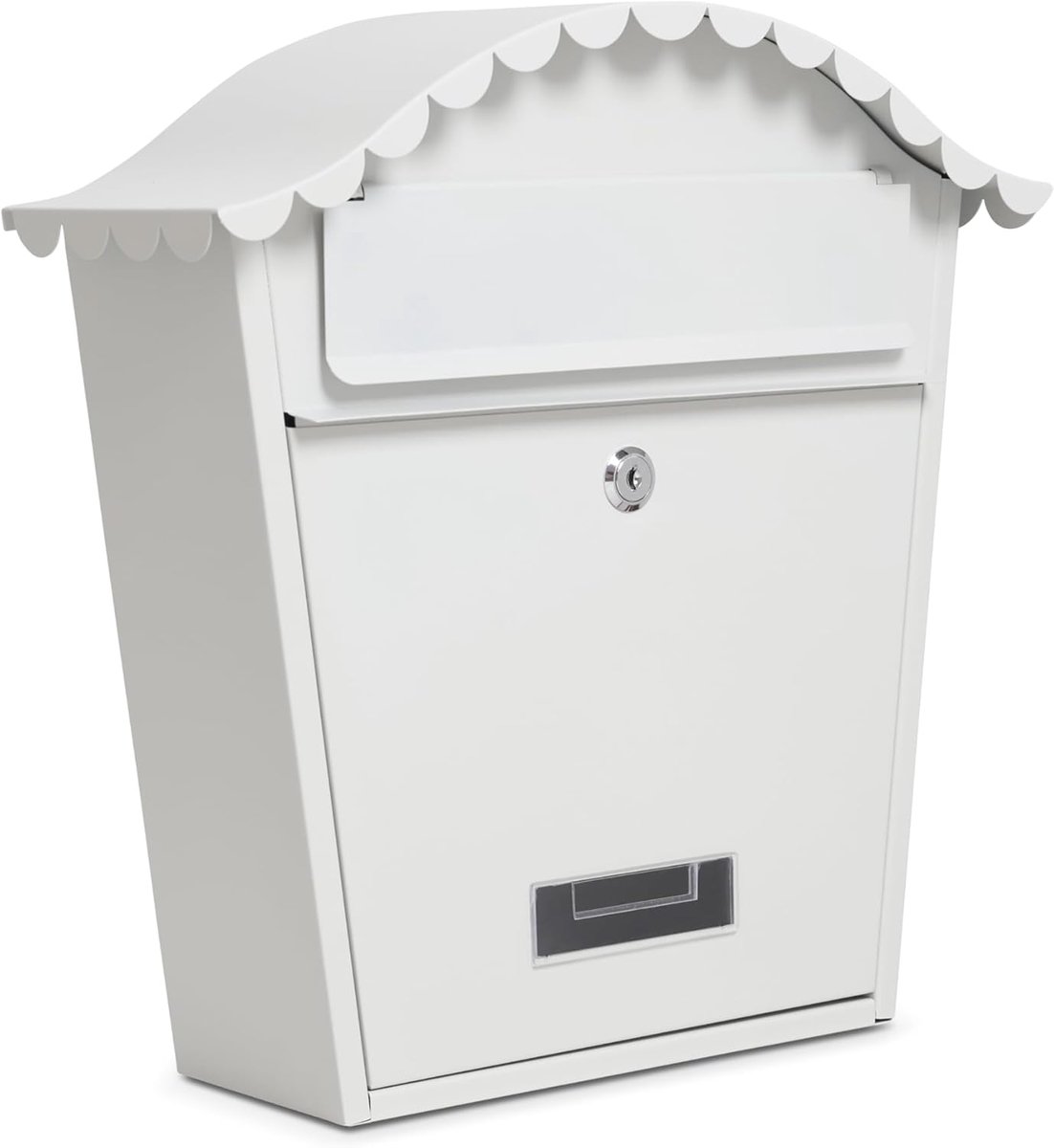 Assorted Collections Wall Mounted Mailbox, Lockable Mailbox with 2 Keys, Weatherproof Galvanized Steel Mailbox, Easy - ShopVlot