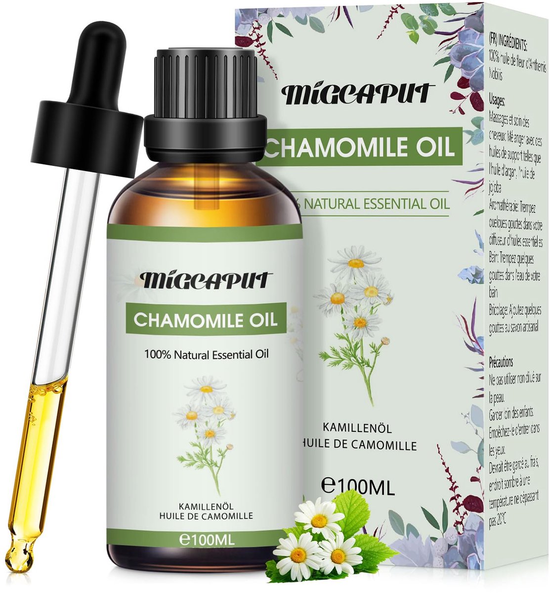 Etherische olie 100ML - Kamille - 100% Natuurlijk - Ontspanning en Slaap - SnelShoppen