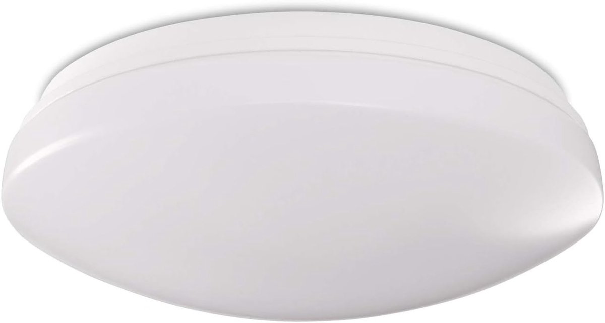 Home Lamp Plafondlamp Woonkamer Wandlamp Badkamer Wit IP44 Waterdicht Eenvoudige Installatie Uitleg in Beeld, Gloeilamp: 4000K Neutraal Wit 1350 Lumen, Kleur: Wit