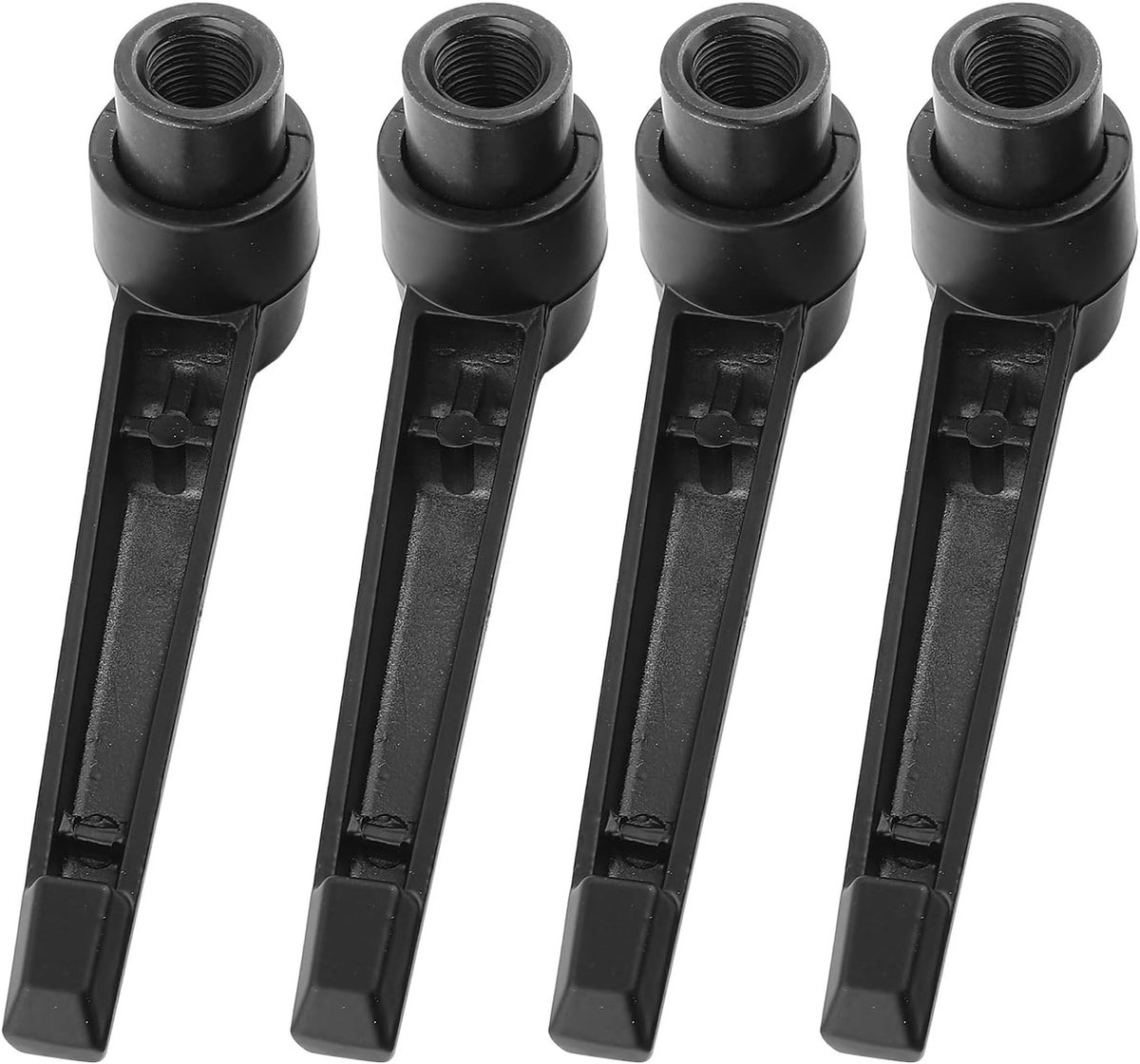 Poignées de Fixation en Acier Inoxydable Réglables Filetage Femelle M4 / 5/6/8/10/12 - Noir (4PCS)(M4 50mm)