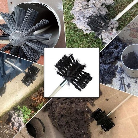 100 mm schoorsteenveger borstel - nylon borstelharen ventilatie en reinigingsgereedschap schoorsteendroger ontluchtingsborstel voor open haard, drogere ventilatieopeningen en — afbeelding 2