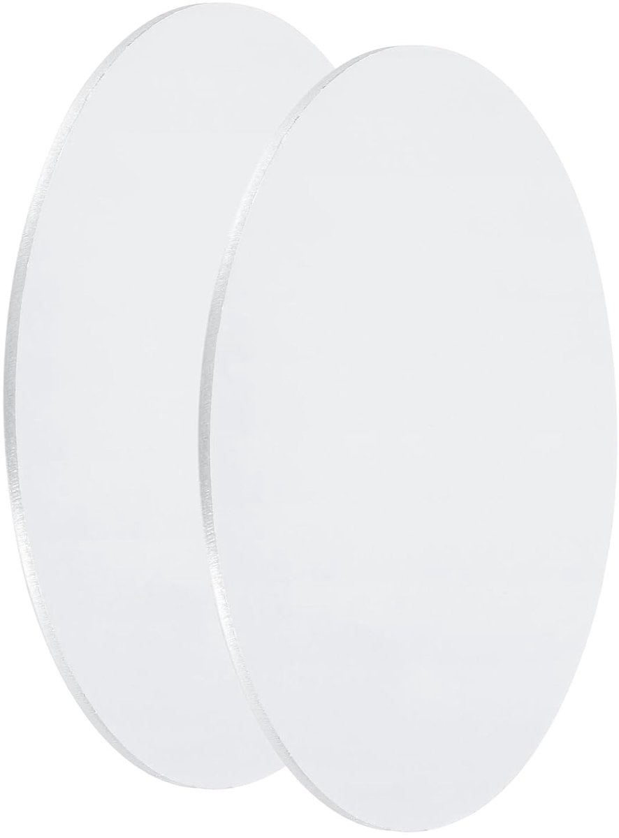 2 stuks aluminium schijven 4 inch (100 mm) diameter 2 mm dikke ronde aluminium platen 1060 aluminium cirkels voor metalen stansen