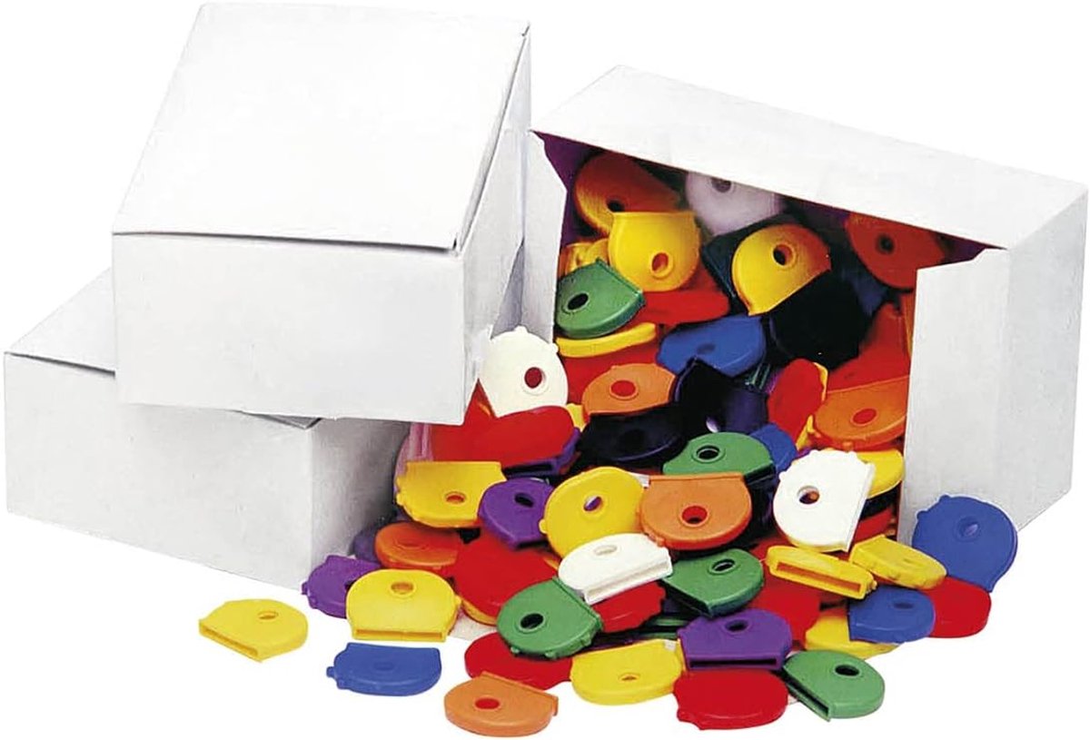 262812599 sleuteldoppen | rond | 2,5 x 2,0 cm | meerdere kleuren | 100 stuks