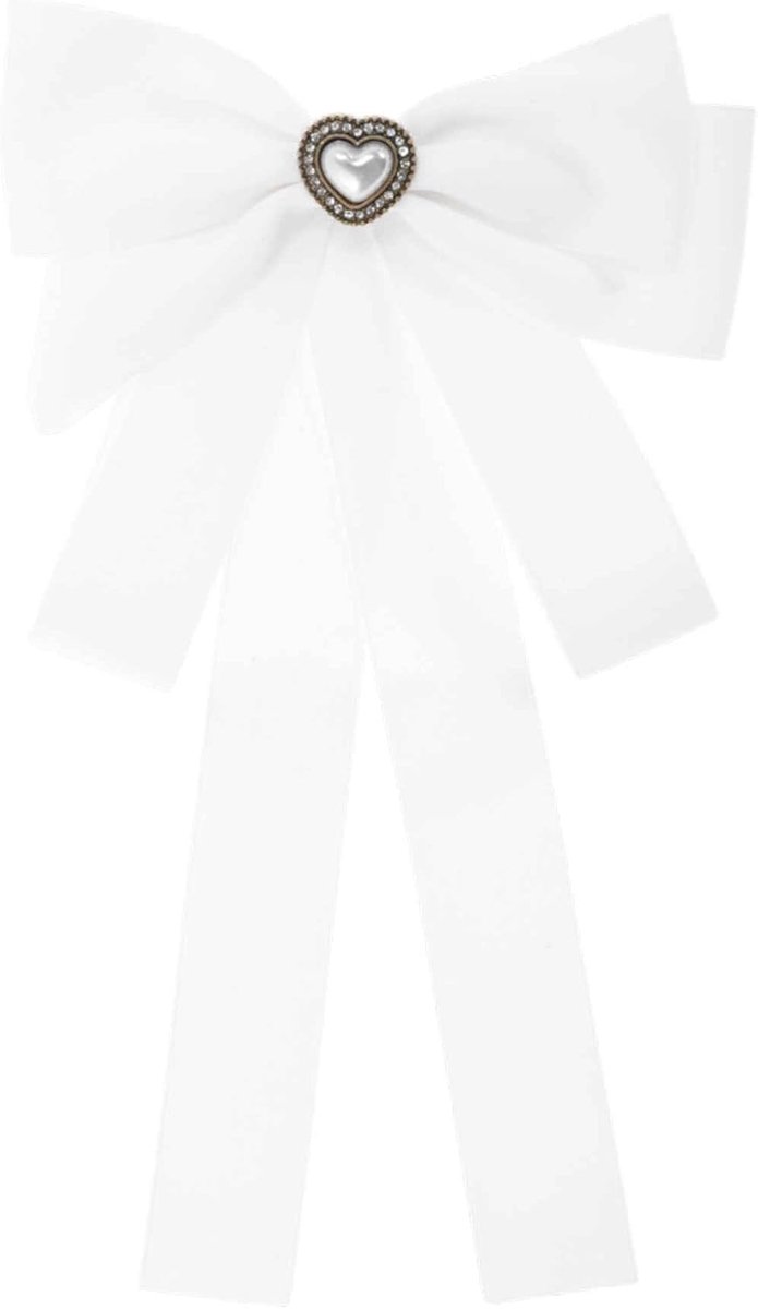 Stropdas met strik voor vrouwen, broche voor feest, bruiloft, Kerstmis, cadeau, ceremonie, hart van legering