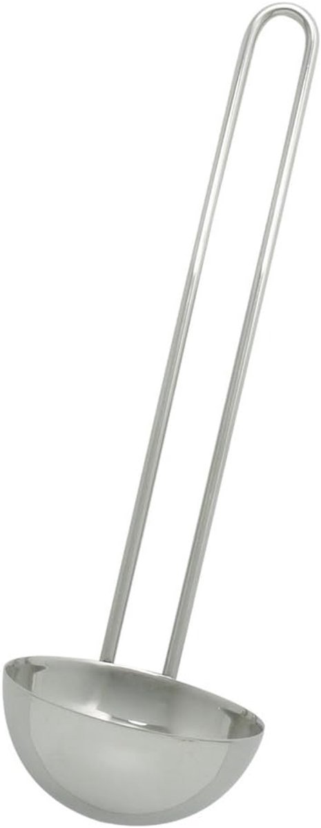 Lepel 16 x 5 cm - wit staal - hoge kwaliteit - perfect voor dagelijks gebruik - ShopVlot