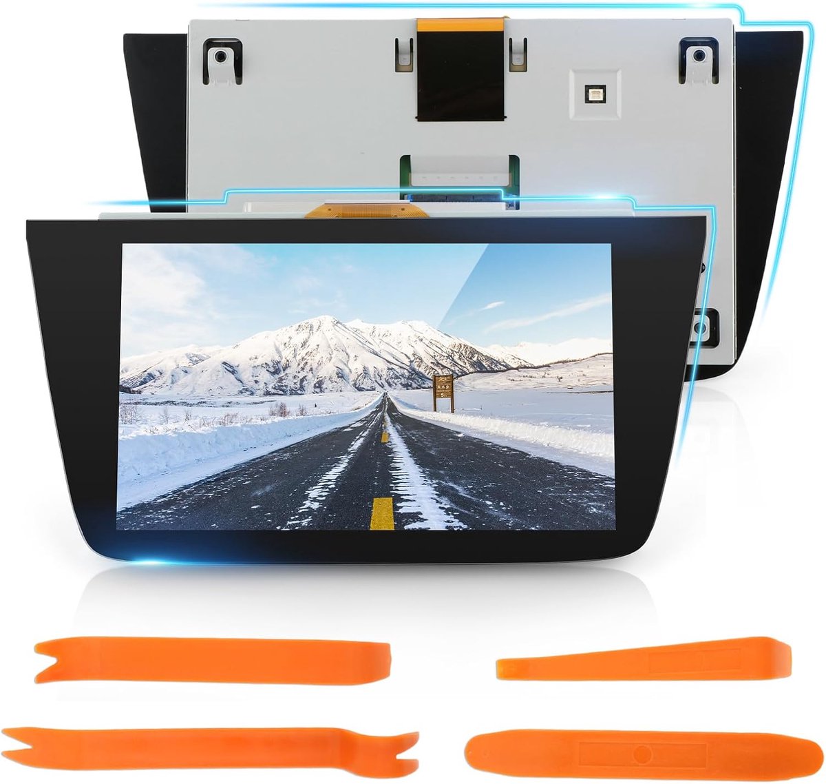 LCD scherm 20.3cm (8 inch) - vervangend touchscreen voor Opel Astra K MK7 2015-2020 - LQ080Y5DZ10 - ShopVlot